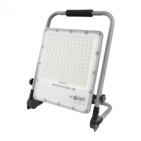 Ecolight LED MUNKAHELYI LÁMPA AKKUMULÁTORRAL 100W 5000K 