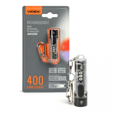 VIDEX VLF-AK012 Mini LED Zseblámpa 400Lm, 5000K 