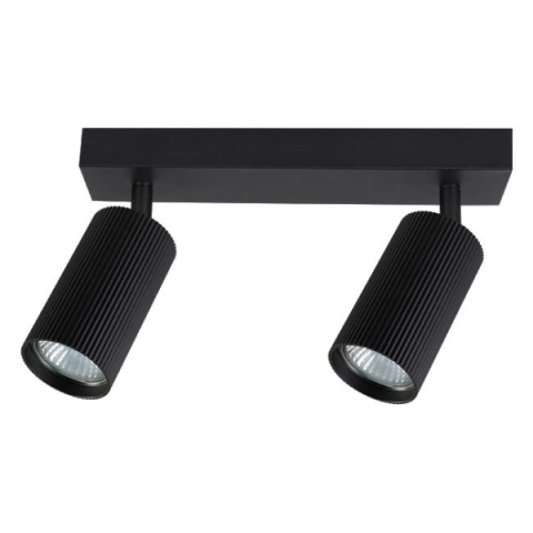 MasterLED Lucerno dupla LED fali lámpa, 2xGU10, Fekete 