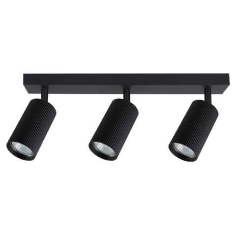 MasterLED Lucerno tripla LED fali lámpa, 3xGU10, Fekete 